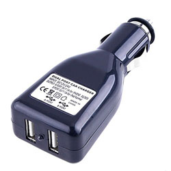 2 Dual Port USB 12v Car Charger Adapter for Ipod MP3/4