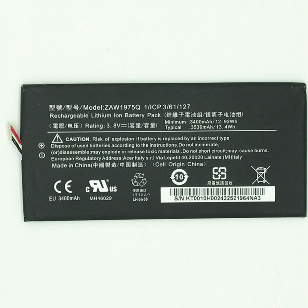  3400mah /12.92WH 3.8V/4.4V laptop battery